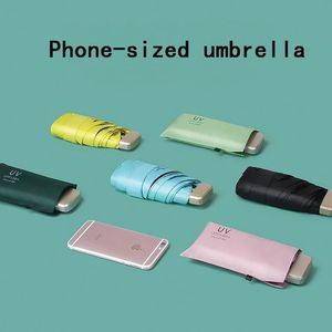 Parapluies Mini Soleil Portable Petite Protection de Poche en Vinyle Uv et Parasol Mode Ultraviolet 230510