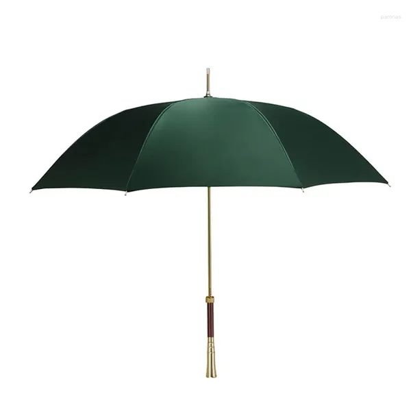 Parapluies Parasol unisexe parapluie Vintage qualité luxe tête longue poignée extérieur esthétique Guarda Chuva articles ménagers