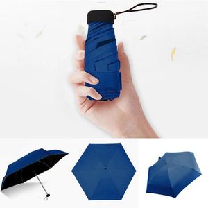 Paraplu's Zakregenparaplu Zon Dames Plat Lichtgewicht Parasol Opvouwbaar Mini Klein formaat voor reizen 231123