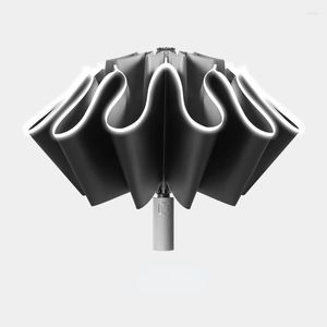 Parapluies Portable Parapluie Pliant Automatique Inverse Cadeau Pour Homme Coupe-Vent Affaires En Plein Air Guarda Chuva Produits Ménagers