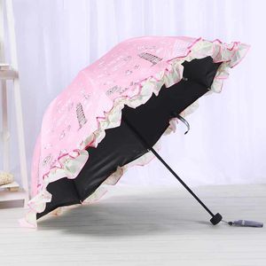 Parapluies Renforcé Coupe-Vent Parapluie Pliant Protection Uv Parapluie Plage Femme Designer Filles Paraguas Plegable Maison Jardin WSW25XP 230508