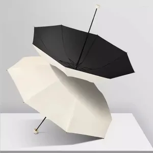Paraguas resistente a los rayos UV para mujer, sombrilla de bolsillo para playa y viento, Mini sombrilla plegable para Golf y lluvia, muebles para el hogar LJ50YS