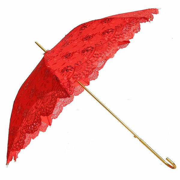 Parapluies Forte Mariage Parapluie Femmes Dentelle Ombre Automatique Long Beach Parapluie Stand Uv Protection Hanfu Parapluie Mariée Rain Gear ZLXP 230508