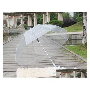 Paraplu's stijlvolle eenvoud bubbel diepe koepel lange handgreep apollo transparante paraplu meisje paddestoel heldere milieu drop leveren dh5m6