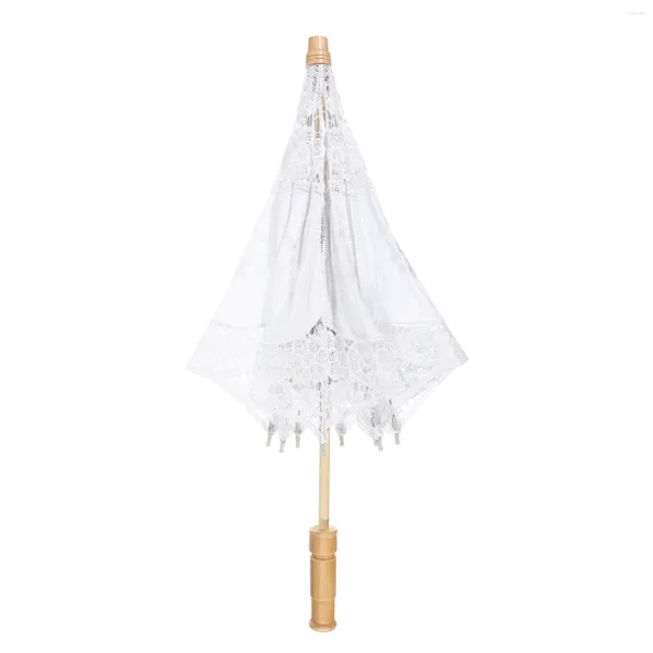 Parapluies Toyvian Pastoral Dentelle Parapluie Décoratif Broderie Parasol Mariage Mariée Pographie