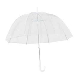 Parapluies Parapluie champignon transparent avec un long manche et une forme de dôme à bulles utilisé pour les voyages en plein air et le camping pour empêcher le vent 230330