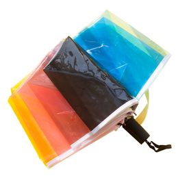 Paraplu's transparante winddichte paraplu regenboog kleur reis vrouwen