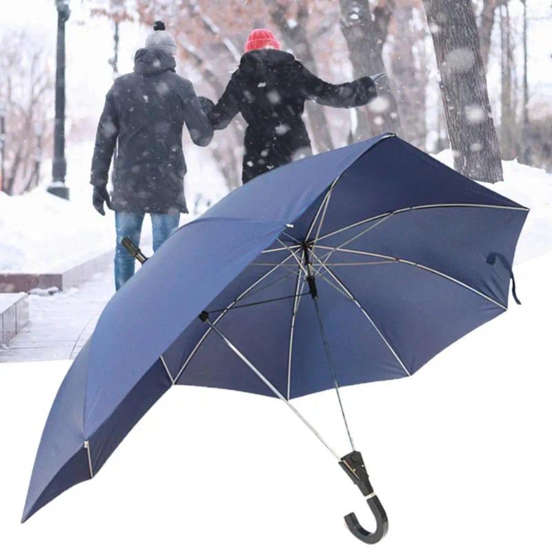 Regenschirme, Regenschirm, doppeltes Oberteil, gerade Stange, gebogener Griff, große Flächenabdeckung, winddicht, Sonnenschutz, Paar Outdoor-Versorgung
