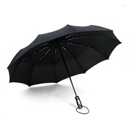 Parapluie parapluie femelle automatique Smart Outdoor Grand et cadeau pour l'homme des souvenirs de pluie pliante de vent.