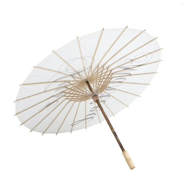 Paraguas Paraguas Para Mujeres Sun Shade Bodas Papel Parasol 3 Terminal Automático