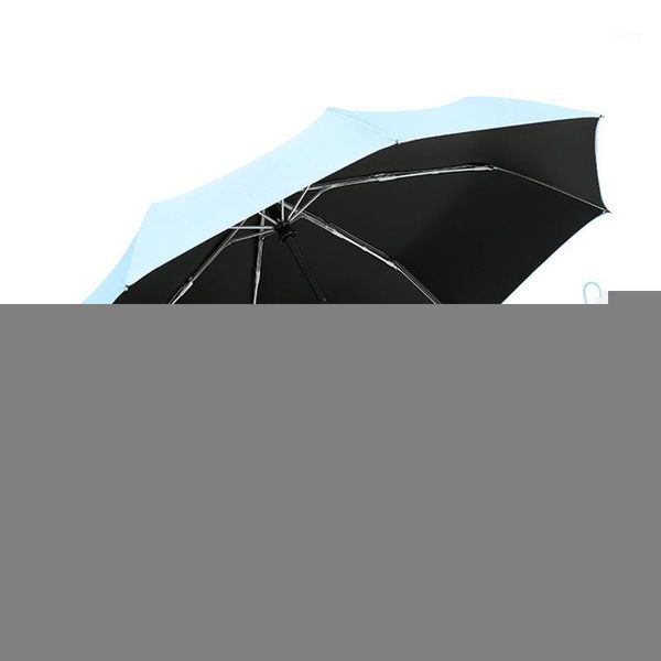 Paraguas Paraguas Protección solar Moda Plegable Lluvia Parasol Regalo Femenino Chicas Anti-UV Impermeable Portátil Paraguas de viaje1