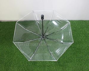 Paraplu's Paraplu Transparant Dames Met Winddicht Opvouwbaar Zwart Voor Heren Dames Outdoor Reisbenodigdheden