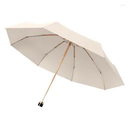Parapluies UV Mini Enfants Filles Parasol Femme Parapluie Automatique Léger Trois Pli Compact Portable Coupe-Vent Parapluie Cadeau