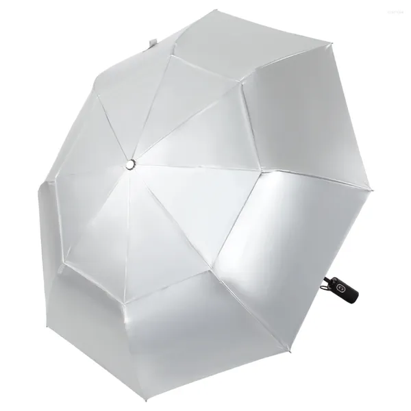 Parapluies UV Protection Golf Umbrella Auto Open Vented Double Canopy Surdimensize 46 pouces Rume de soleil à l'épreuve du vent