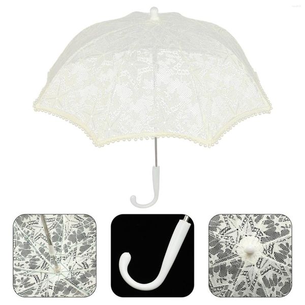 Parapluies Vintage Decor Années 1920 Costume De Fête Parapluie De Mariée Accessoires De Bain Enfants Parasol Macramé Dentelle