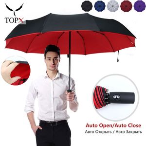 Umbrellas Windproof Double Layer Resistant Umbrella Fully Automatic Rain Men Women 10K Strong Luxury Business Male Large Umbrellas Parasol 230615