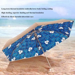 Parapluies Femmes Parapluie Six Volets Mini Poche Dorée Petite Poche Protection Contre La Pluie Et Le Soleil Femmes Parasol Parapluie Protection UV 230508