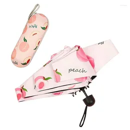 Parapluies YO-Folding Umbrella Série Fruit Mini Portable Pluie ou Sun Preuve et protection UV Voyage