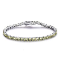 UMCHO – Bracelet de Tennis péridot en argent Sterling 925 pour femmes, 2MM, cadeau de fête, bijoux fins à la mode, 240327