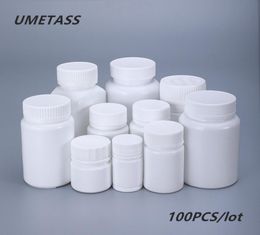 UMETASS Lege medische plastic flessen met deksels Draagbare pil-tabletten capsulecontainer food grade 20ML30ML40ML50ML70ML T200816302787