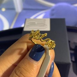 UMGODLY – bague couleur or jaune, lettre TOI ET MOI, bague de déclaration Zirocn CZ pour femmes, bijoux à la mode, nouvelle collection août 230k