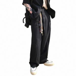 umi mao yamamoto donker nieuw ontwerp los rechte blazers broek casual broek unisex voor mannen broek vrouwen heren kleding y2k 13sz#