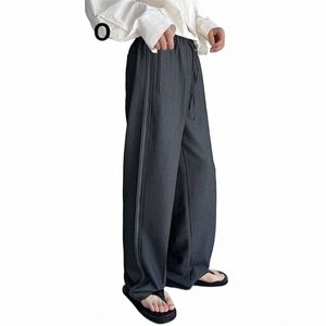 Umi MAO Yamamoto Dark nouveau design pantalon latéral pantalon droit ample pantalons décontractés unisexe pour hommes et femmes Femme Y2K B3fF #