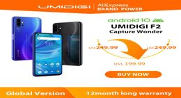 UMIDIGI F2 Telefoon Android 10 Wereldwijde versie 653quot FHD 6GB 128GB 48MP AI Quad Camera 32MP Selfie Helio P70 Mobiel 5150mAh N4750906