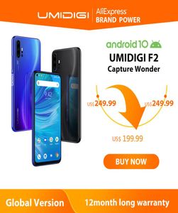 Umidigi F2 Téléphone Android 10 Global Version 653quot FHD 6 Go 128 Go 48MP AI Quad Camera 32MP SELIE HELIO P70 Phone 5150mAh N2035659