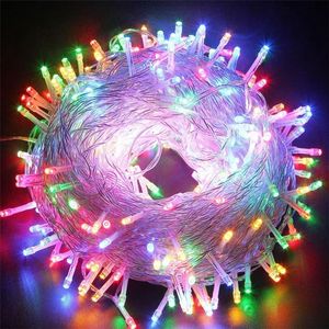 Umlight1688 10m 20m 30m 50m 100m LED String Fairy Light Holiday Decoration AC220V 110 V Waterdicht Outdoor Licht met Controller