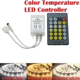 Umlight1688 10 stks / partij Hoge kwaliteit IR 24 Key CCT-aanpassing LED-controller Kleurtemperatuur LED-controller met doos