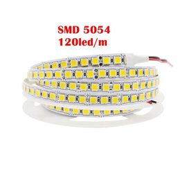 Umlight1688 SMD 5054 LED bande 60LED 120 LED bande lumineuse Flexible 600LED S 5M rouleau DC12V plus lumineux que 5050 2835 5630 blanc froid 241x