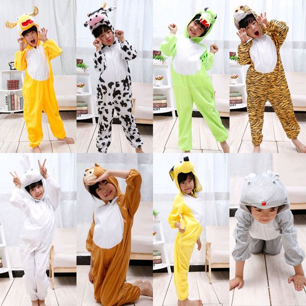 Umorden enfants enfants costume animal cosplay dinosaure tigre éléphant halloween animaux costumes combinaison pour boy girl