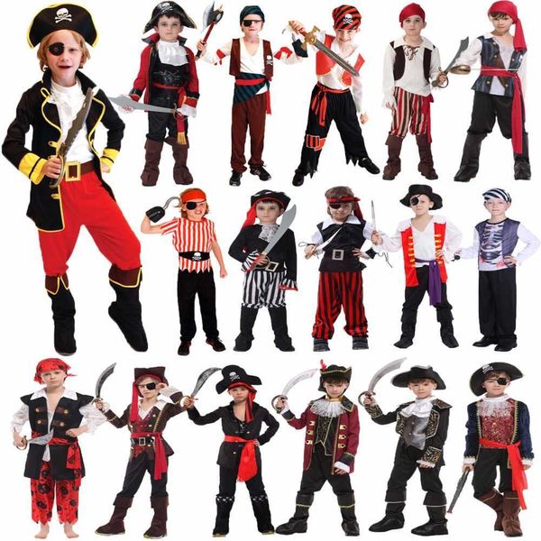 Costumes d'Halloween Umorden pour garçons garçons enfants enfants costume de pirate Fantasia Infantil Cosplay vêtements Q0910