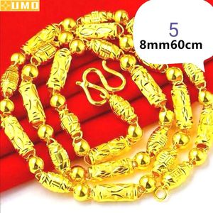 UMQ 30g 14k gouden echte kettingen glanzende choker slangenketting prachtige ketting cadeau voor mannen vrouwen fijne sieraden nooit vervagen 14 k 240125