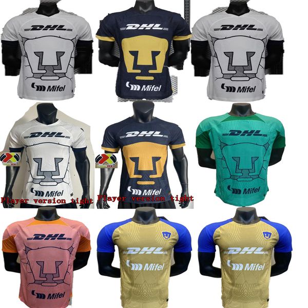 Camisetas de fútbol de la UNAM Versión del jugador 23 24 Club de fútbol mexicano Fanáticos de la UNAM Tercer león O.ISLAS Portero Camiseta especial 23/24 Hombres Traje Camisetas de fútbol LIGA MX Cougar