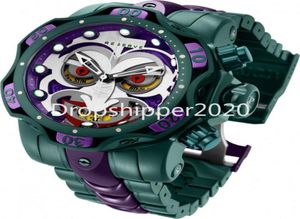 Ongeslagen horloge DC Comics Joker Mens Quartz 525 mm roestvrij staalmodel 30124 Kalender Waterdichte chronograaf horloges5292601