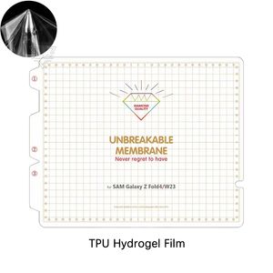 Película de Hydrogel de TPU Unbreakable Nano Película de protección de pantalla suave para Samsung Galaxy Z Fold 4 Z Flip 4 3 2