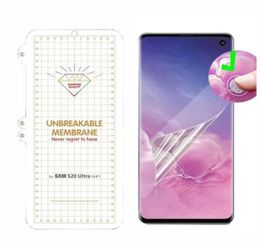 Onbreekbare TPU Zachte Hydrogel Flexibele Film Telefoon Screen Protector Voor iPhone 13 12 11 Pro Max XS XR 8 Samsung S8 S9 S10 S20 FE S23322723