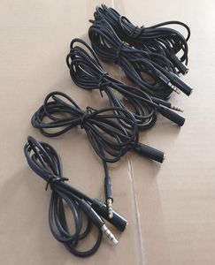 Ongebroken Metalen Ronde O Kabel 1.5M 3M 5m 3.5mm Mannelijke Stereo Auxiliary AUX Verlenging voor Mobiele telefoon MP3 Speaker Tablet PC3477454