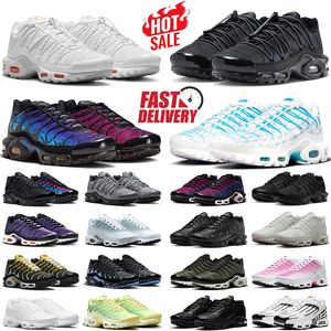 nike tn air max plus airmax tn plus tns Zapatillas de correr para hombres y mujeres triple Black White Unity Clean White Black reflective Olive University Blue zapatillas