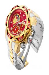 Ongeslagen limited edition Mens Wirstwatch roestvrij staal 100 functie luxe horloge invicto reloj de hombre drop3665458