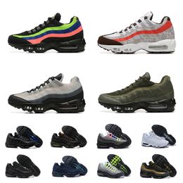 UNDEFEATED Max 95 Chaussures de course Hommes Ultra Air 95s Neon 20th Anniversary Triple Black White Sole Gris Bleu Greedy Midnight Navy Outdoor Chaussures airmaxs Sneakers