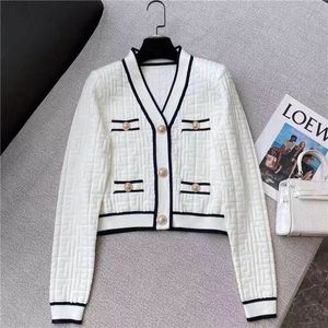 Undefined Designer Cardigan Cardigan Brand Womens Sruiders Shirts Classic Letter Prints Fashion Black and White Sweaters Lange Mouw Knit Jackets Dameskleding
