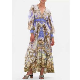 Robe de créateurs non définie Australia Marque CML Partydress Impression abstraite Robes de jupe de mode pour les vêtements pour femmes