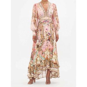 Robe de créateurs non définie Australia Marque CML Partydress Rabinage de jupe d'impression abstraite pour les vêtements pour femmes Elegant Womandress de haute qualité Nouvelles tenues