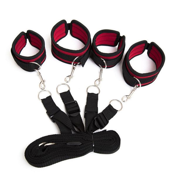 Bondage Under Bed Restricciones Fantasy Hand Tobillo Puños Bongdage Set Juego kit Juego para adultos # R45