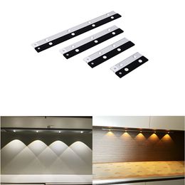 Luces LED con sensor de movimiento para debajo del gabinete, recargables por USB, 3 modos de luz, atenuación continua, luz nocturna de 6500 K, perfectas para armarios, cocinas, armarios, dormitorios, 40 cm