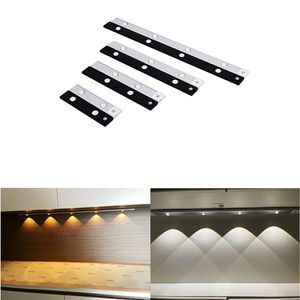 Onder Cabinet LED -bewegingssensorverlichting, USB -oplaadbaar, 3 lichte modi, stepless dimmen, 6500k nachtlampje, perfect voor kastkast keukengarderobe slaapkamer 20 cm 20 cm