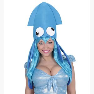 Under the Sea Theme Octopus Hat Colorful Velvet Squid Hat Funny Ball Performance Props Happy Birthday Party Decor Novelty Toys 231220